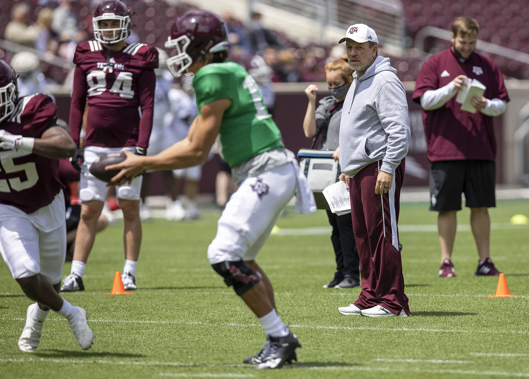 Spring football practice